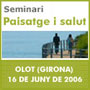 Organizaci�n  del seminario Paisaje y Salud
