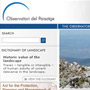 Web del Observatorio del Paisaje
