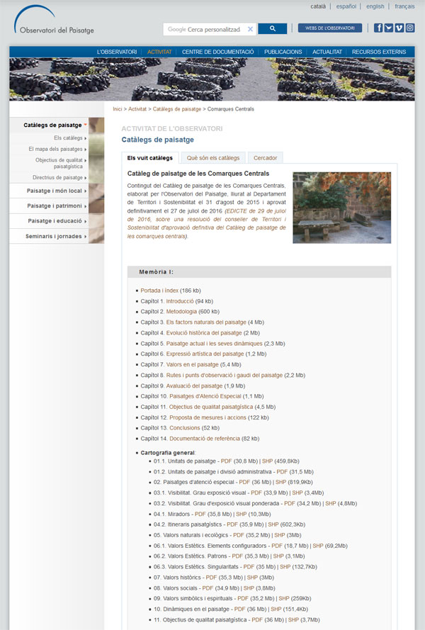 Bases cartogràfiques dels catàlegs